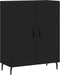 vidaXL - Dressoir - 69,5x34x90 - cm - bewerkt - hout - zwart