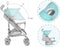 Lionelo Elia - Buggy - Lichte 7kg en Duurzame Kinderwagen - Verstelbare rugleuning - Turquoise