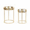 Set van 2 kleine tafels DKD Home Decor Gouden 40 x 40 x 56 cm
