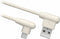 SBS TEOCNMICROW - Micro USB Kabel - 1m - Haakse connector - Eco-vriendelijk - Wit