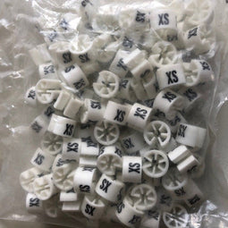 Minimarker wit/zwart XS 100st