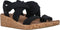 Skechers Arch Fit Beverlee - Dames Sandalen met Sleehak - Zwart - Maat 37