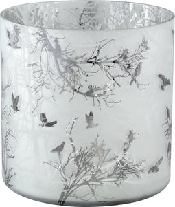 PTMD Winty Windlicht - 20 x 20 x 20 cm - Glas - Wit