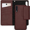 Selencia Hoesje Geschikt voor Samsung Galaxy A50 / A30s Hoesje Met Pasjeshouder - Selencia Llyr 2-in-1 Uitneembare Slang Bookcase - Donkerrood