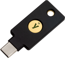 Yubico YubiKey 5C NFC - 2FA Security Key - USB-C en NFC - Zwart (1-pack)