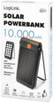LogiLink PA0273 - Powerbank op zonne-energie - 10000 mAh - Inklapbare standaard