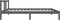 vidaXL - Bedframe - massief - hout - grijs - 90x200 - cm
