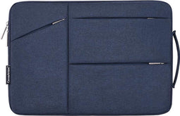 Laptophoes 14 Inch XV - Laptop Sleeve met Extra Vakken - Donkerblauw