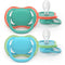 Philips Avent Ultra Air - Fopspeen - Ademend en lichtgewicht - Groen en blauw (2 stuks)