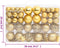 vidaXL - 111-delige - Kerstballenset - polystyreen - goudkleurig