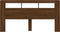 Hoofdeinde met LED 200x18,5x103,5 cm bewerkt hout bruineiken