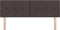 vidaXL - Hoofdbord - met - Knopen - Donkerbruin - 160 - cm - Stof