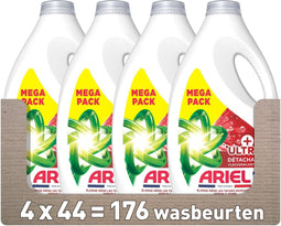 Ariel Vloeibaar Wasmiddel + Ultra Vlekverwijderaar - 4 x 44 Wasbeurten (4)