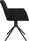 vidaXL - Eetkamerstoelen - draaibaar - 2 - st - fluweel - zwart