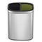EKO - OLI-Cube Open Top Bin 10+10 liter - Stainless steel Polypropylene - mat RVS - Prullenbak