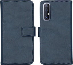 iMoshion Hoesje Geschikt voor Oppo Find X2 Neo Hoesje Met Pasjeshouder - iMoshion Luxe Bookcase - Donkerblauw