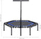 vidaXL Fitnesstrampoline met handgreep 122 cm