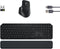 Logitech MX Keys S Combo - Toetsenbord QWERTZ DE - Draadloos RF + Bluetooth - Grafiet (3 stuks)