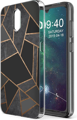 iMoshion Hoesje Geschikt voor Nokia 2.3 Hoesje Siliconen - iMoshion Design hoesje - Zwart / Meerkleurig / Goud / Black Graphic