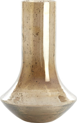 Light&living Vaas Ø25x40 cm LEANNA glas steenslag amber