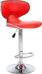 vidaXL - Barstoelen - 2 - st - kunstleer - rood