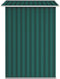 vidaXL - Tuinschuur - 205x129x183 - cm - gegalvaniseerd - staal - antraciet