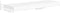 vidaXL - Wandschappen - zwevend - 80x23,5x3,8 cm - MDF - wit (2 stuks)
