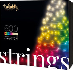 Twinkly Strings - Lichtsnoer - 600 LEDs - Multicolor + Warm Wit - 48 Meter - IP44