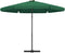vidaXL - Parasol - met - stalen - paal - 300 - cm - groen