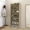 Wandschoenenkasten 2 st 80x18x90 cm spaanplaat sonoma eiken