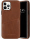 Selencia Hoesje Geschikt voor iPhone 12 Pro / 12 Hoesje Met Pasjeshouder - Selencia Vayu Vegan Lederen Backcover - Bruin
