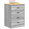 vidaXL - Garagekast - 60x51x85 - cm - massief - grenenhout - grijs - sonoma