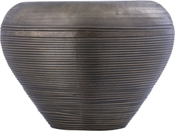 PTMD Dineo Antique Brass Sheet Alu Bombey Pot L