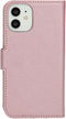 Mobiparts iPhone 12 Mini - Wallet Case - Saffiano motief - Roze