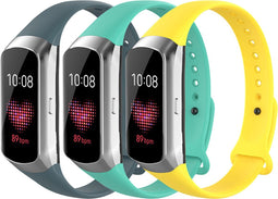 iMoshion Siliconen bandje Multipack Geschikt voor Samsung Galaxy Fit - Donkergroen / Groen / Geel