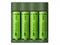 GP GP B421 - Lader Ni-MH - Laadt 4 accu's tegelijk - 2100mAh