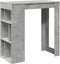 vidaXL - Bartafel - met - rekken - 102x50x103,5 - cm - bewerkt - hout - betongrijs