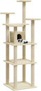 vidaXL - Kattenmeubel - met - sisal - krabpalen - 171 - cm - donkergrijs