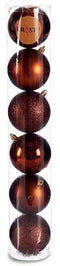 Set kerstballen Bruin Plastic Ø 8 cm 8 x 8 x 47 cm (24 Stuks)