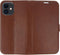 Valenta iPhone 12 Mini - Book Case - Handgemaakt - Bruin Cognac