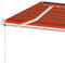 vidaXL - Luifel - vrijstaand - automatisch - 500x300 - cm - oranje - en - bruin