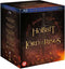 Hobbit & Lord Of The Rings Trilogy - Blu-ray - Extended Edition - 30 discs