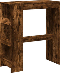 vidaXL - Bartafel - met - rekken - 90x40x103,5 - cm - bewerkt - hout - gerookt - eiken
