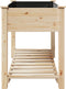 vidaXL - Tuinbak - met - Rek - 115x59x76 - cm - Massief - Houten - Vuurhout