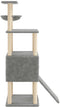 vidaXL - Kattenmeubel - met - sisal - krabpalen - 153 - cm - donkergrijs