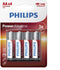 Philips Power Alkaline - AA Batterijen - Voordeelverpakking 4 stuks (4 stuks)
