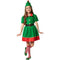Hardwerkende kerstman kinderpak - kostuum - maat 128 (7-8 jaar) - feestelijk rood/groen