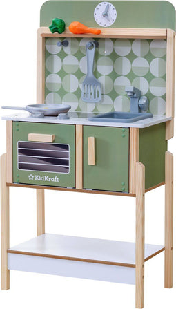 KidKraft Time to Cook - Houten Kinderkeuken - 5 accessoires - Groen