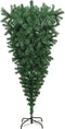 vidaXL - Kunstkerstboom - omgekeerd - met - standaard - 240 - cm - groen