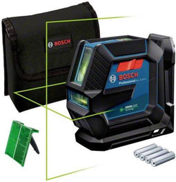 Bosch GLL 2-15 G Professional - Kruislijnlaser - Groene laserlijnen - IP 64